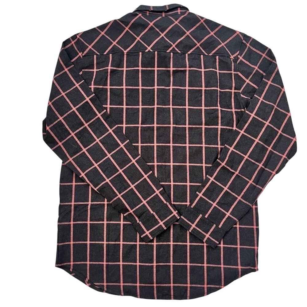 TacHuntFish NWOT 4XL Men's Black Plaid Check Flannel Long Sleeve THF - Picture 7 of 7